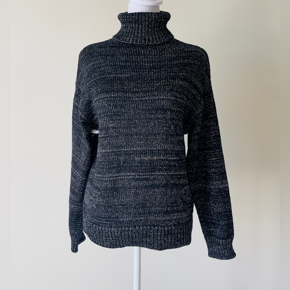 JOE’S JEANS Metallic Knit Turtleneck Sweater NWT Size Large